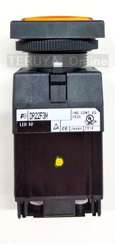 【標準在庫品】富士電機 DR22F3M-M3A 橙 表示灯(平形)