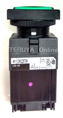 【標準在庫品】富士電機 DR22F3M-M3G 緑 表示灯(平形)