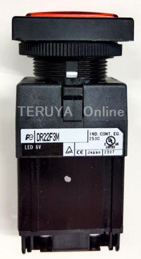 【標準在庫品】富士電機 DR22F3M-M3R 赤 表示灯(平形)