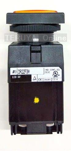 【お取り寄せ品】富士電機　DR22F4M-M3A　橙　表示灯(平形)　※代引不可